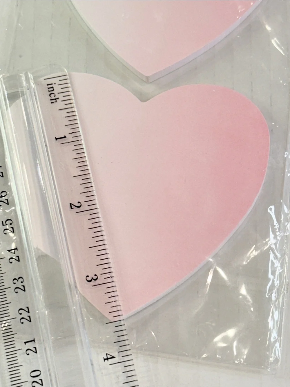 🆕 NEW So~Mine Ombre Heart Sticky Notes 2 Pack Pink Memo Pads 60 Sheets Each